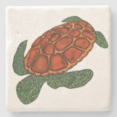 Meeresschildkröte Steinuntersetzer (Vorderseite)