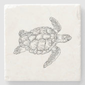 Meeresschildkröte  steinuntersetzer (Vorderseite)