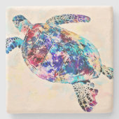 Meeresschildkröte Steinuntersetzer (Vorderseite)