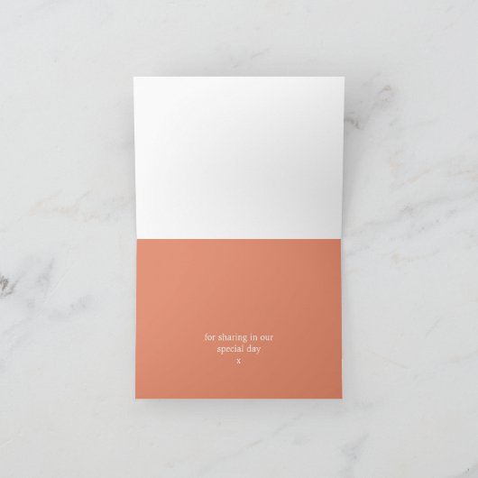 Meeresschildkröte, Strand mit weichem Korallenriff Dankeskarte (Innenseite)