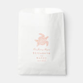 Meeresschildkröte, Strand mit weichem Korallenriff Geschenktütchen (Vorderseite)