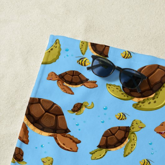 Meeresschildkröte Strandtuch (Beispiel)