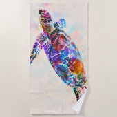 Meeresschildkröte Strandtuch (Vorderseite)