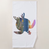 Meeresschildkröte Strandtuch (Vorderseite)