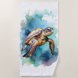 Meeresschildkröte Strandtuch