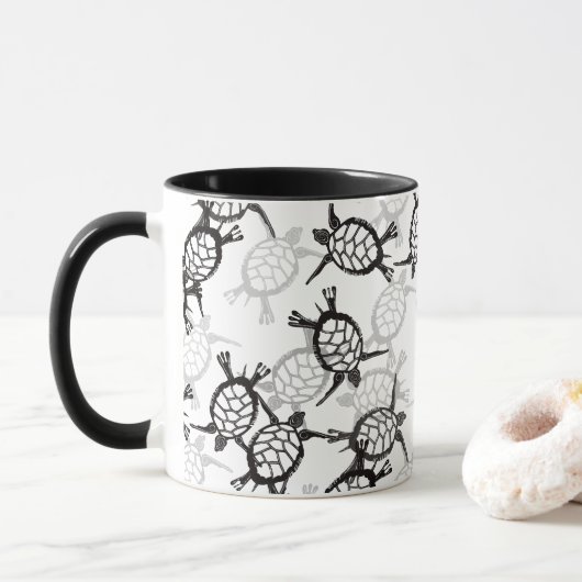 Meeresschildkröte Tasse (Mit Donut)