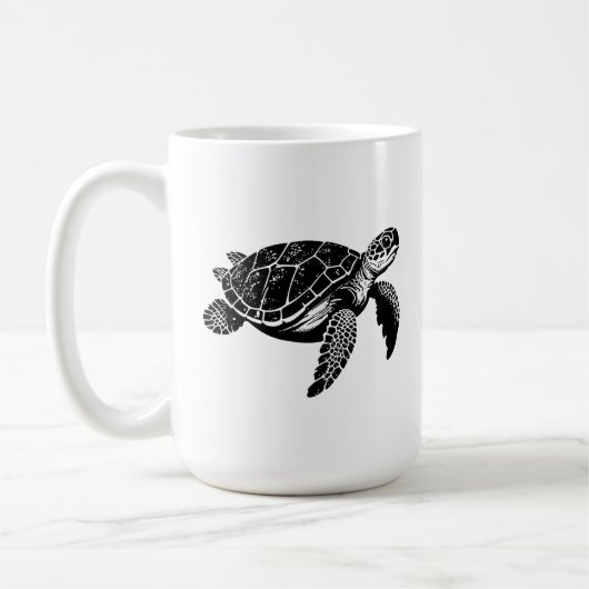 Meeresschildkröte-Tasse Kaffeetasse (Links)