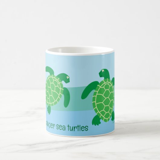 Meeresschildkröte-Tasse Kaffeetasse (Mittel)