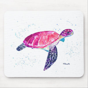 Meeresschildkröte - tropischer Strand Mousepad