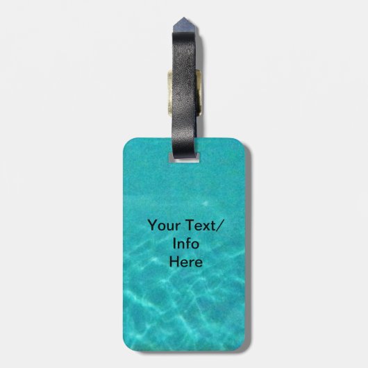 Meeresschildkröte-Überraschung Gepäckanhänger (Rückseite vertikal)