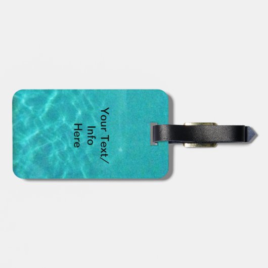 Meeresschildkröte-Überraschung Gepäckanhänger (Rückseite horizontal)