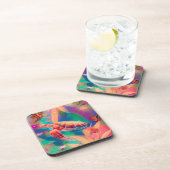 Meeresschildkröte und Angelfische Getränkeuntersetzer (Rechte Seite)