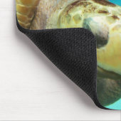 Meeresschildkröte und Haifisch Mousepad (Ecke)