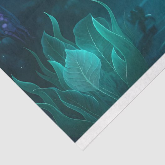 Meeresschildkröte und Quallen Seidenpapier (Ausschnitt)