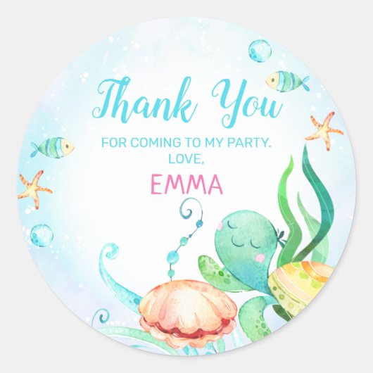 Meeresschildkröte unter dem Meeresschutzschild Runder Aufkleber (Vorderseite)