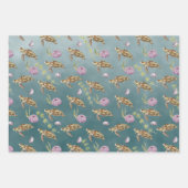 Meeresschildkröte unter einem tiefen Grünen Meer Geschenkpapier Set (Vorderseite 3)