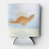 Meeresschildkröte unter Wasser. Dosenkühler (Vorderseite)