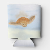 Meeresschildkröte unter Wasser. Dosenkühler (Rückseite)