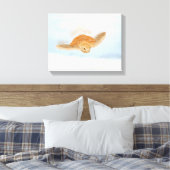 Meeresschildkröte unter Wasser. Leinwanddruck (Insitu (Schlafzimmer))