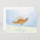 Meeresschildkröte unter Wasser. Postkarte (Vorne/Hinten)