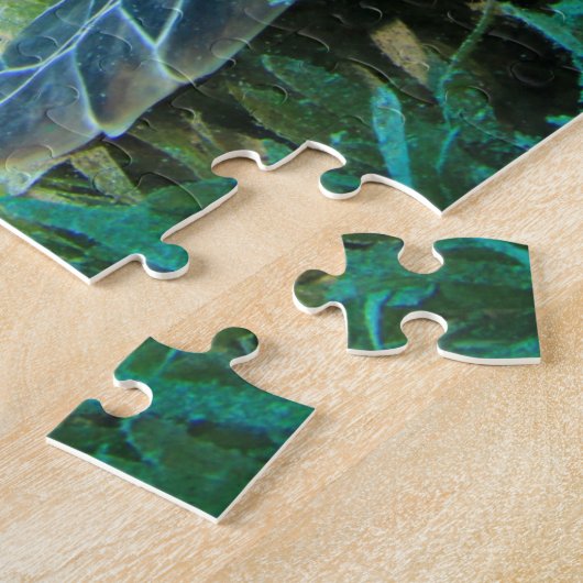 Meeresschildkröte unter Wasser Puzzle (Seite)