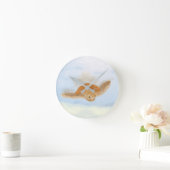 Meeresschildkröte unter Wasser. Runde Wanduhr (Zuhause)