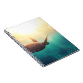 Meeresschildkröte - Unterwasserfotografie Notizblock (Rechte Seite)