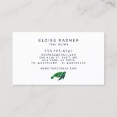 Meeresschildkröte Visitenkarte (Rückseite)