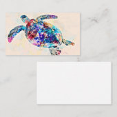Meeresschildkröte Visitenkarte (Vorne/Hinten)