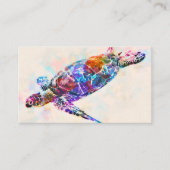 Meeresschildkröte Visitenkarte (Vorderseite)