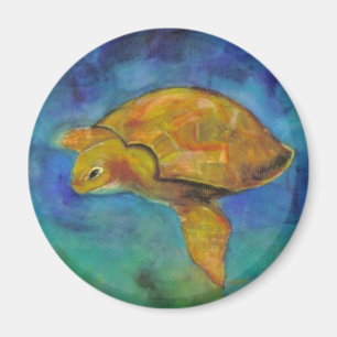 Meeresschildkröte von Paula Atwell Magnet