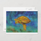 Meeresschildkröte von Paula Atwell Postkarte (Vorne/Hinten)