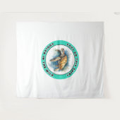 Meeresschildkröte Wandteppich (Vorderseite (Horizontal))