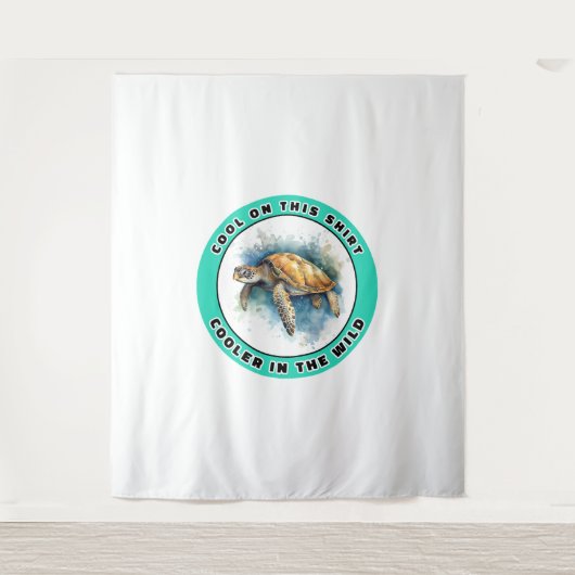 Meeresschildkröte Wandteppich (Vorderseite)