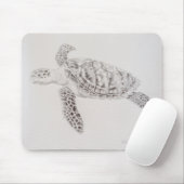 Meeresschildkröte Zeichnend Mousepad (Mit Mouse)