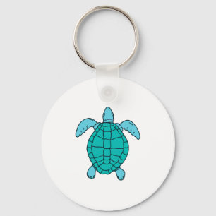 Meeresschildkröte Zeichnend Schlüsselanhänger