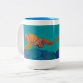 Meeresschildkröte, zwei Tasse (Vorderseite Links)