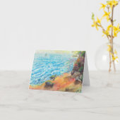 Meeresschildkröten am Strand Karte (Gelbe Blume)