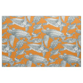 Meeresschildkröten-Apfelsinen Stoff (Fat Quarter (45,7 x 55,9 cm))