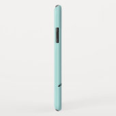 Meeresschildkröten Aqua Streifen mit Namen Case-Mate iPhone Hülle (Hinten/Rechts)