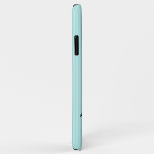 Meeresschildkröten-Aquarellstreifen mit Monogramm Case-Mate iPhone Hülle (Hinten/Rechts)