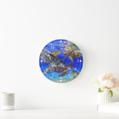 Meeresschildkröten Art gefährdete Arten Runde Wanduhr (Zuhause)