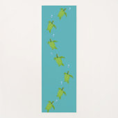 Meeresschildkröten auf Aquamarin türkisfarbenem Yo Yogamatte (Vorderseite)