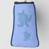 Meeresschildkröten auf Perri Blue Golf Blade Putte Golf Headcover (Rotieren 90)