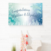 Meeresschildkröten-Babydusche unter dem Meer Banner (InSitu)