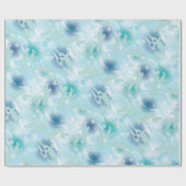 Meeresschildkröten-Babydusche unter dem Meer Geschenkpapier (Flach)