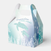 Meeresschildkröten-Babydusche unter dem Meer Geschenkschachtel (Rückseite)