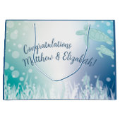 Meeresschildkröten-Babydusche unter dem Meer Große Geschenktüte (Vorderseite)