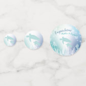 Meeresschildkröten-Babydusche unter dem Meer Konfetti (Vorderseiten)