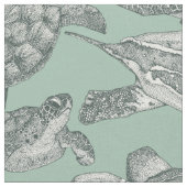 Meeresschildkröten Balsameier Stoff (Nahaufnahme)